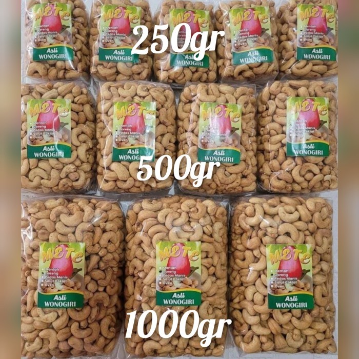 

Ready Kacang Mede Goreng Mete Rasa Bawang Asli Wonogiri 250Gr Sajian Lebaran