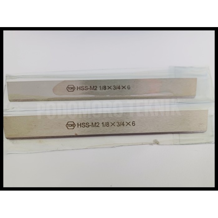 TOKI Mata Pahat Bubut HSS M2 1/8X3/4X6 Pahat TOKI HSS-M2 1/8X3/4X6