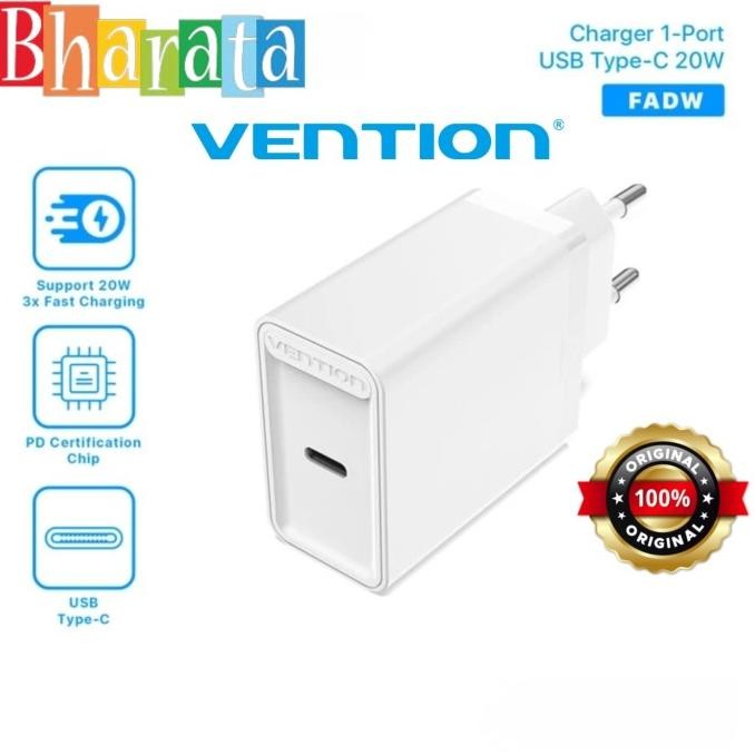 

Diskon! Vention Charger Usb Type C Apple iphone Lightning Android - FAD