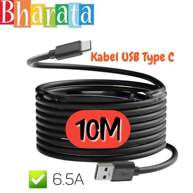 

Diskon! Kabel Tipe-C Cable USB A To Type C Panjang 10Meter Kable Power Charger