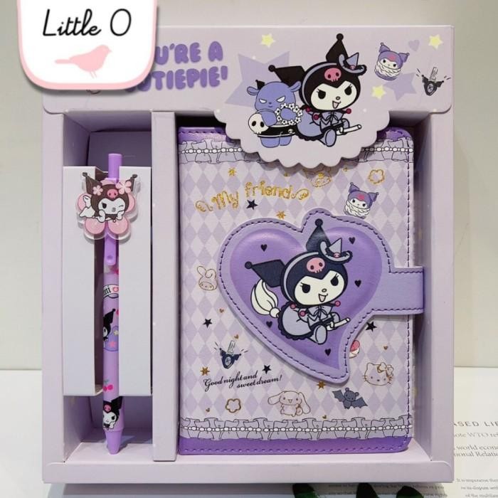 

Paket 2In1 Gift Set Notebook Sanrio Magnet Buku Diary Free Pen