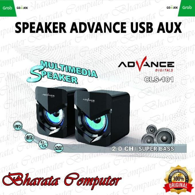 

Diskon! Advance CLS-101 Multimedia Speaker 2.0 USB Aux Original