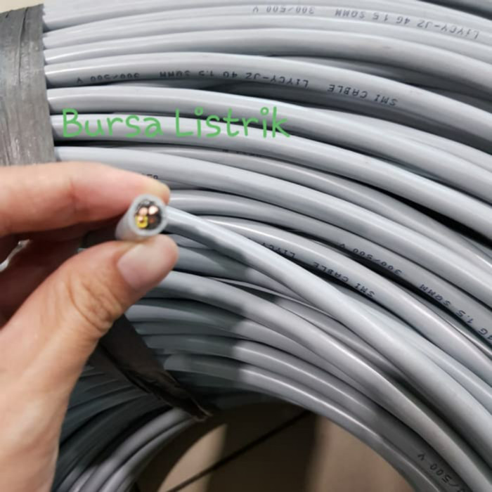 HEMAT kabel Screen Liycy 4 x 0.75 mm atau Liycy-jz 4x0.75mm