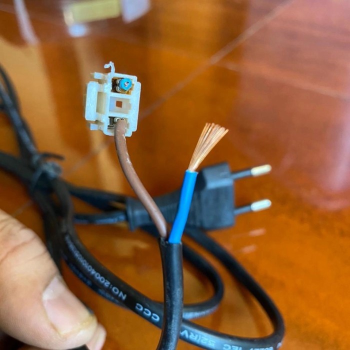 BERMUTU Kabel Ac buntung tembaga murni 2x0.75