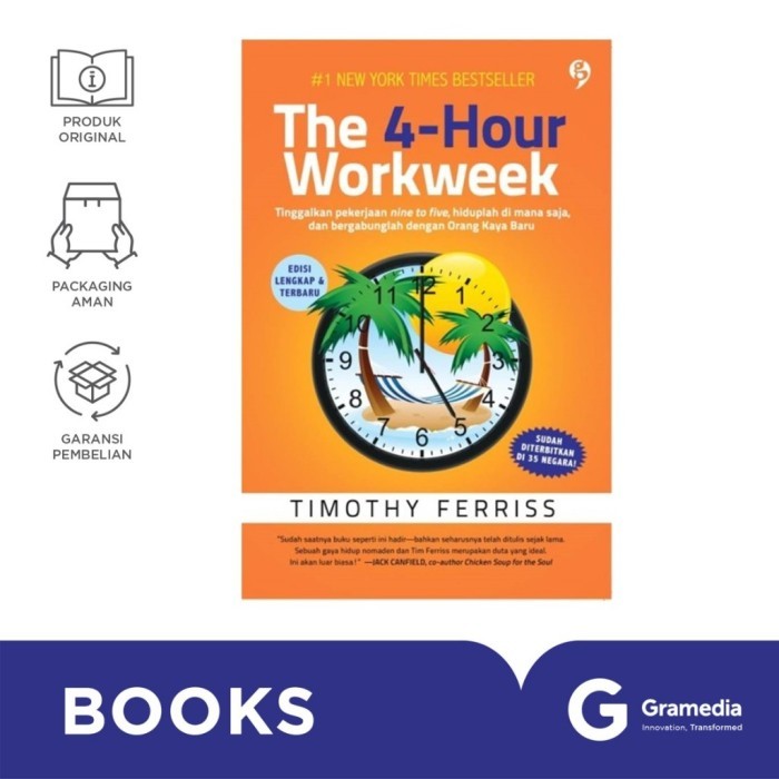 

Gramedia Buku The 4-Hour Workweek Edisi Lengkap & Terbaru (Timothy Ferriss)