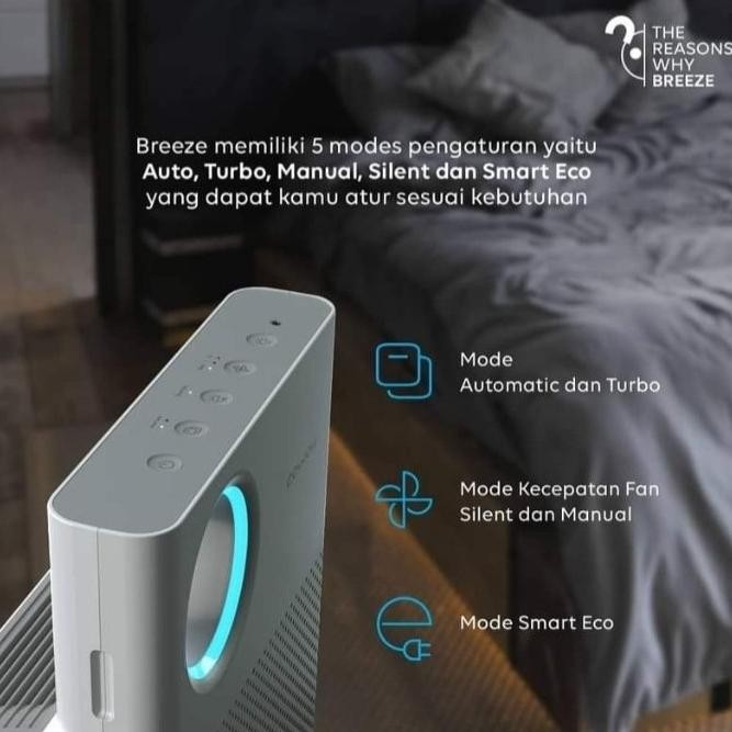 Coway Air Purifier Breeze AP1018F Pemurni Udara Paket 6 Bulan