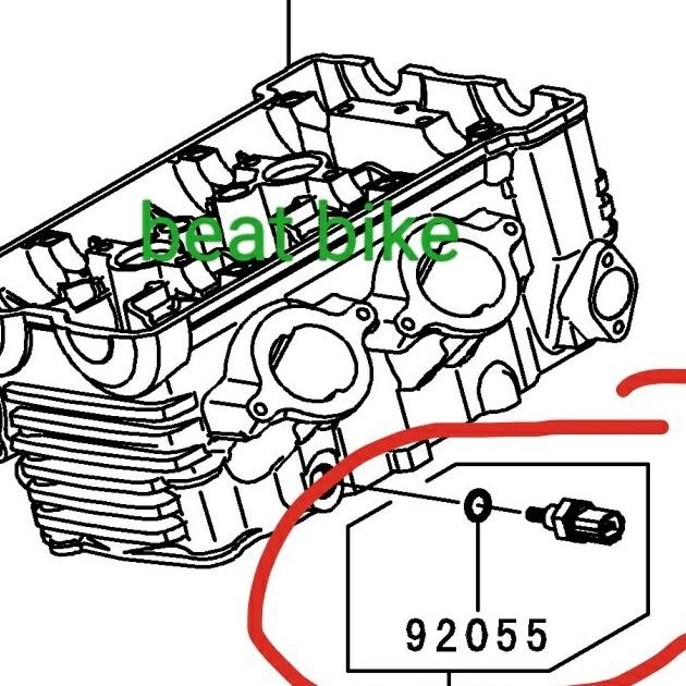sensor panas temperatur er6n er6 ninja 650