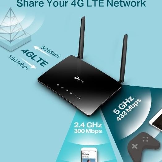 Tp-Link Archer Mr400 Ac1200 4G Lte Em Wireless Router - Mr400