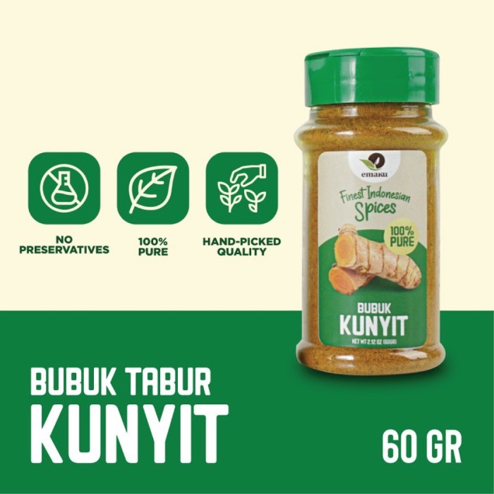 

Emaku Bumbu Masak Kunyit Bubuk / Turmeric Powder 60G
