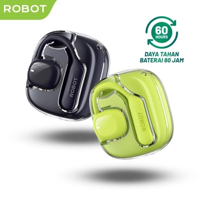

BLUE- ROBOT OWS 2 OPEN-EAR EARPHONE AUDIO TWS 960MAH DEEP BLUE/LIME GREEN