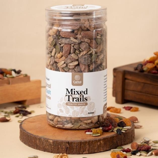 

Cehat Trail X Gram Celan Sehat Enak Rendah Kal With Roasted Almond Mete Nut Seed Dried Fruit