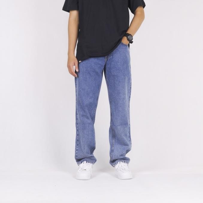 

BLUE- SUPEREGO DENIM REGULER PANTS SNOW LIGHT BLUE SBSF02D
