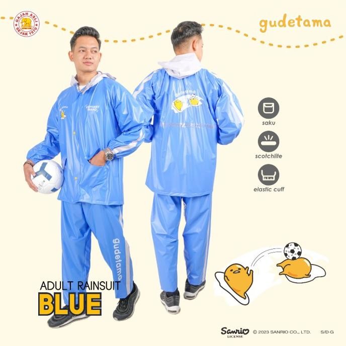 Elephant Brand Jas Hujan - Gudetama Edition Jaket Celana