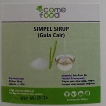 

Siap Kirim Comefood Simple Syrup Gula Putih Cair / Tangmi Mixue 3kg Asli Premium