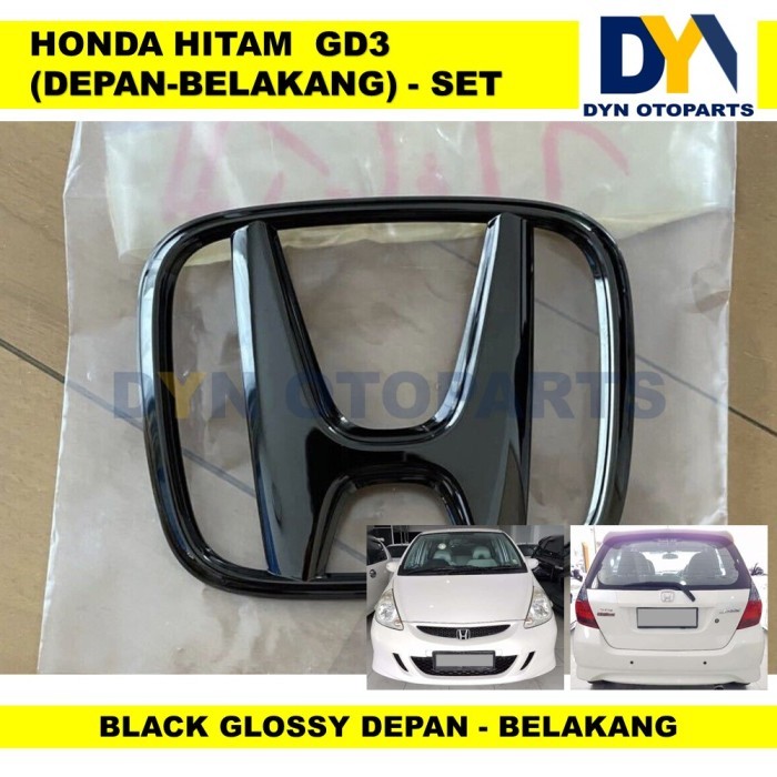 DYN173 - JAZZ GD3 SET, LOGO EMBLEM HONDA JAZZ GD3, LOGO STICKER EMBLEM HONDA JAZZ GD3