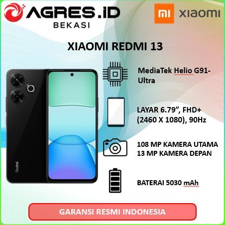 

BLUE- XIAOMI REDMI 13 RAM 8GB ROM 128GB / 256GB MIDNIGHT BLACK, OCEAN BLUE & GOLD (BOX CHA+CAS)