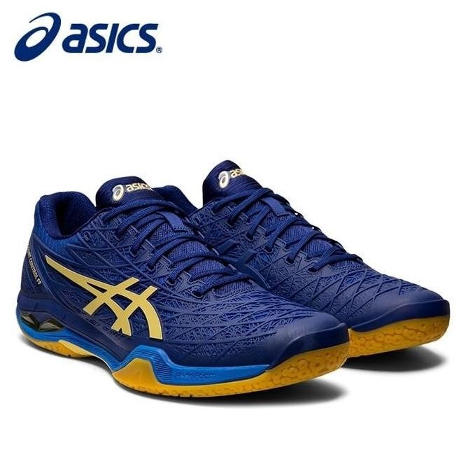 

BLUE- SEPATU PRIA AS!CS COURT CONTROL FF BLUE GOLD SEPATU BADMINTON