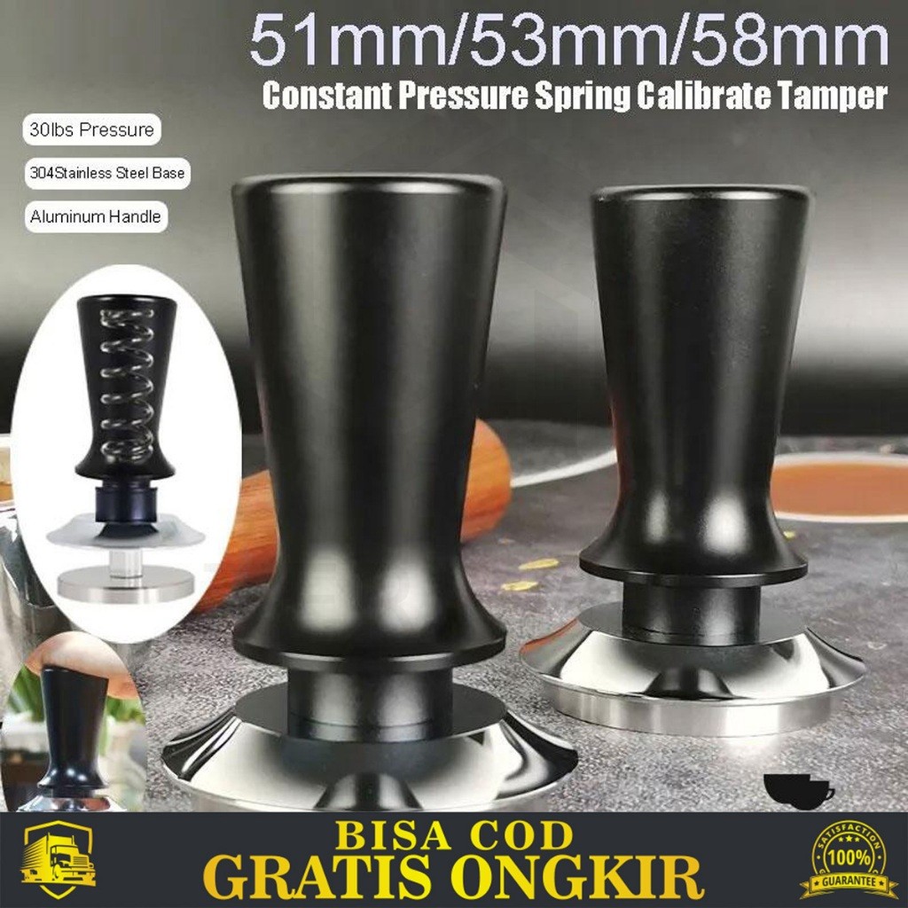 TAMPER COFFEE POWDER STAINLESS STEEL KOPI BUBUK BARISTA ALUMUNIUM