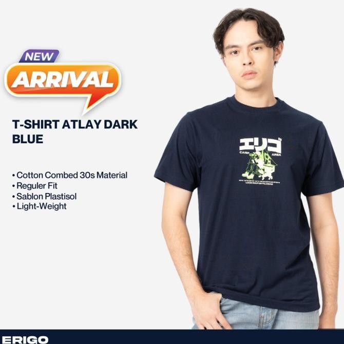 

BLUE- ERIGO T-SHIRT ATLAY DARK BLUE UNISEX