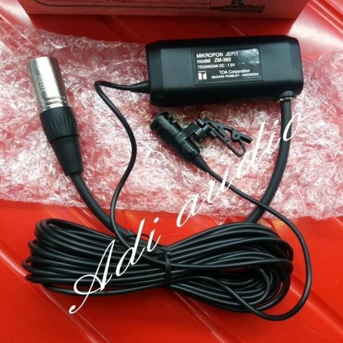 socket - Mic Clip On jepit TOA jack XLR male