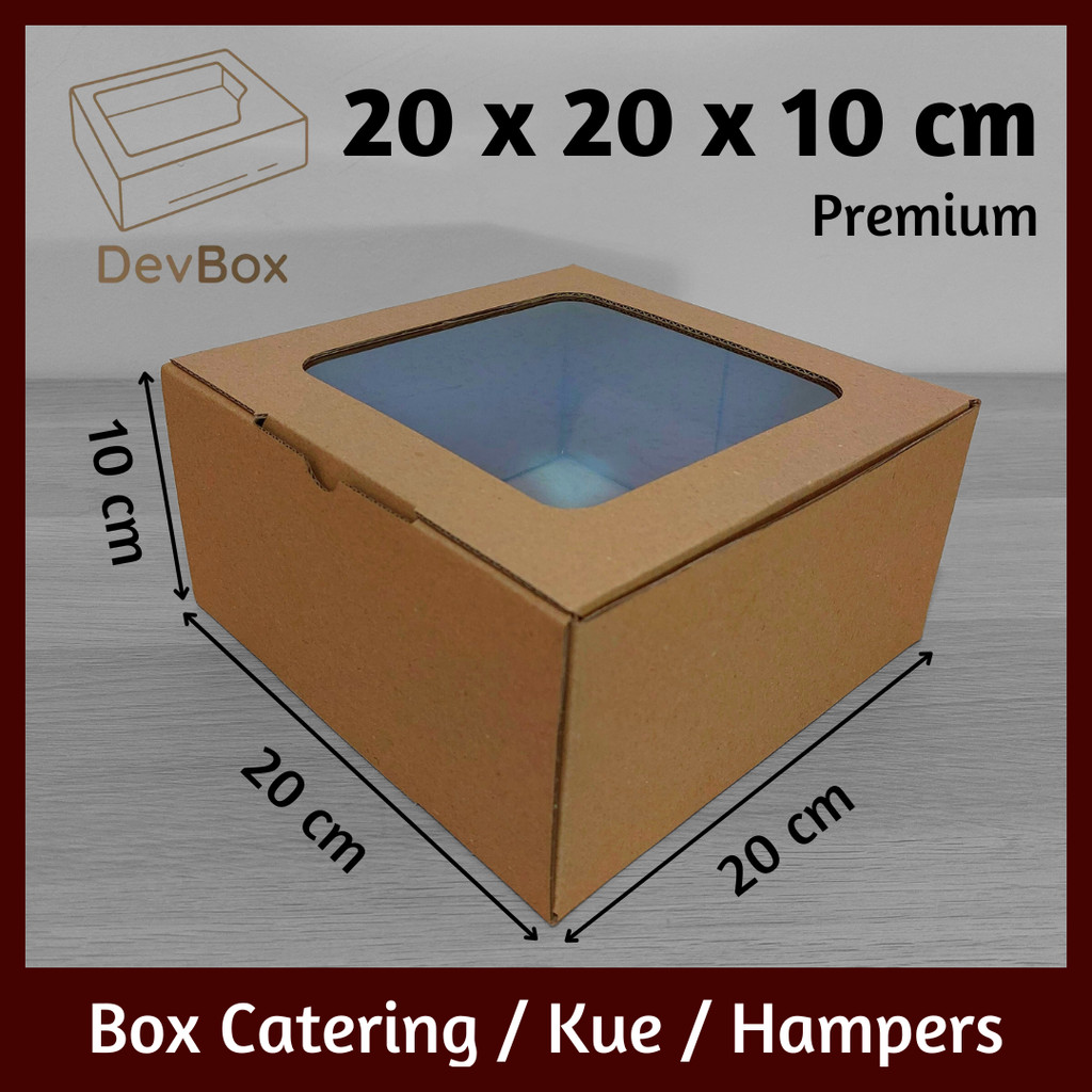 

Kardus Mika 20 x 20 x 10 cm | Kotak Makanan, Catering, Kue, Hampers, Hadiah | Model Pizza Tanpa Lakban
