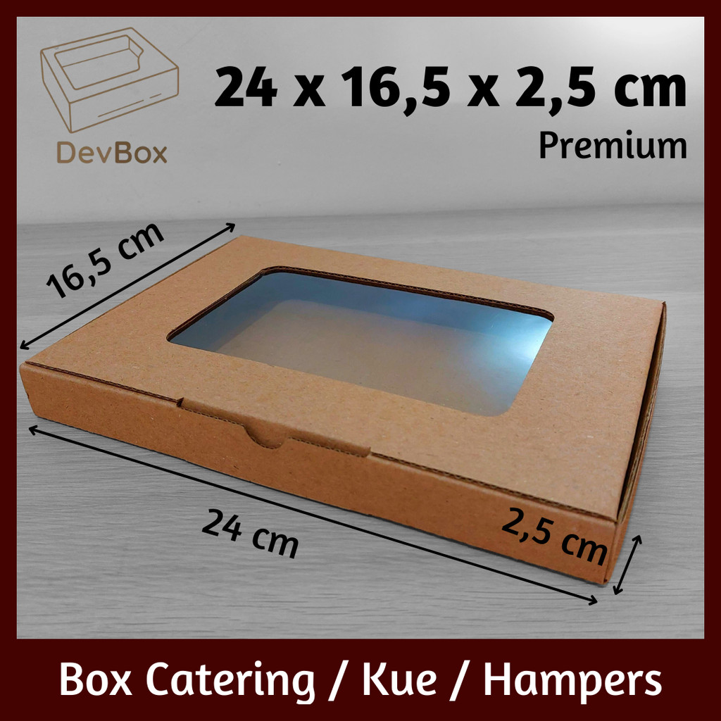 

Kardus Mika 24 x 16,5 x 2,5 cm | Kotak Makanan, Catering, Kue, Hampers, Hadiah | Model Pizza Tanpa Lakban