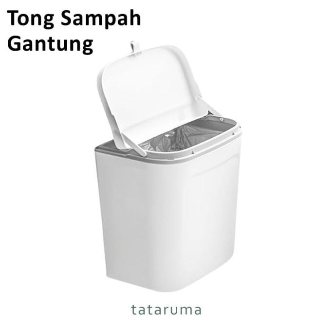 

gomibako - tempat sampah gantung dengan tutup tanpa paku/bor termurah