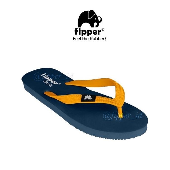 

BLUE- SANDAL FIPPER CLASSIC ORIGINAL FOR MAN/WOMAN - BLUE(SNORKEL)/MUSTARD