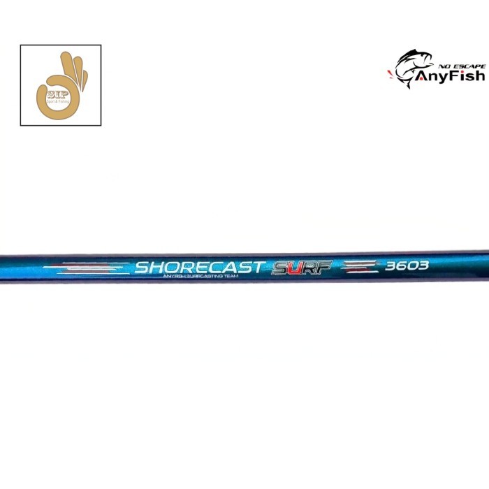 Joran Pancing Laut Anyfish Sambung 3 Shore Cast Surf Panjang 360/390/420/450 cm