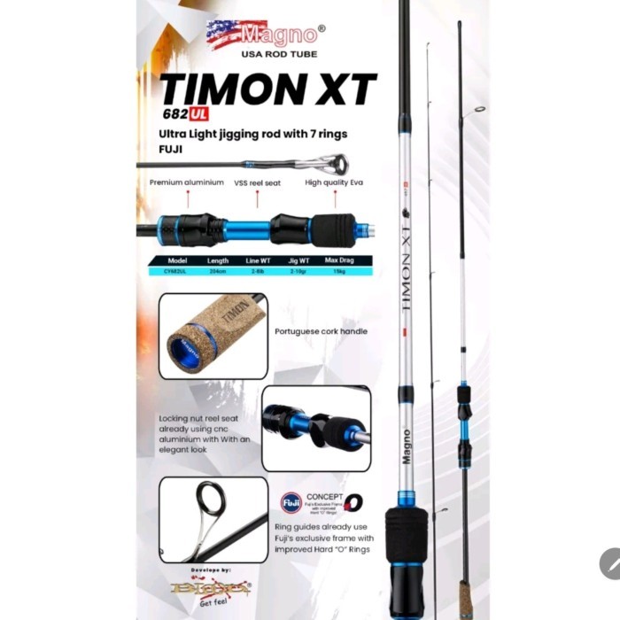 Joran Pancing Ultralight Magno Timon XT 682/204 cm