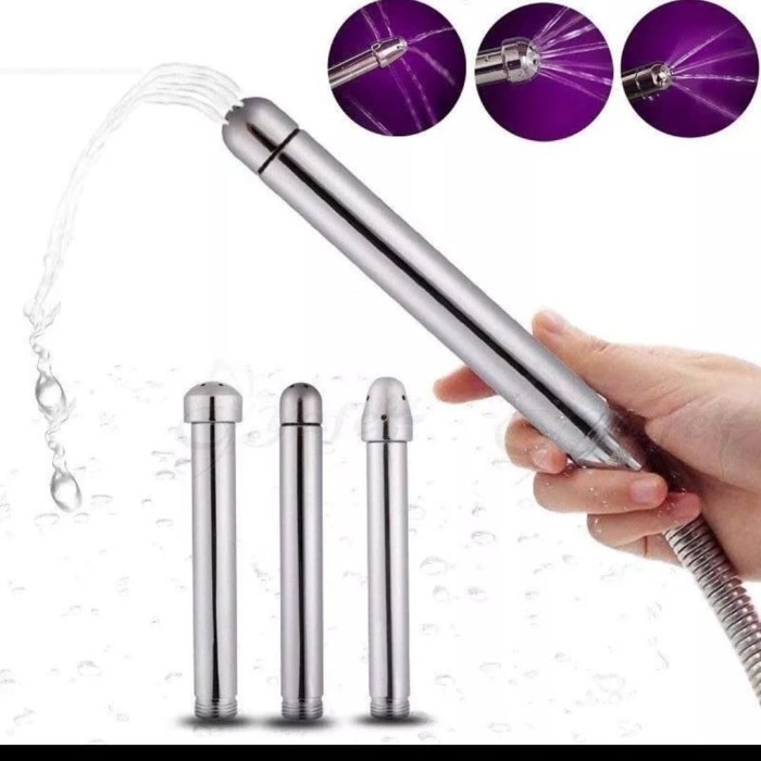 vaginal anal cleaner stainless faucet / enemator enema / pembersih
