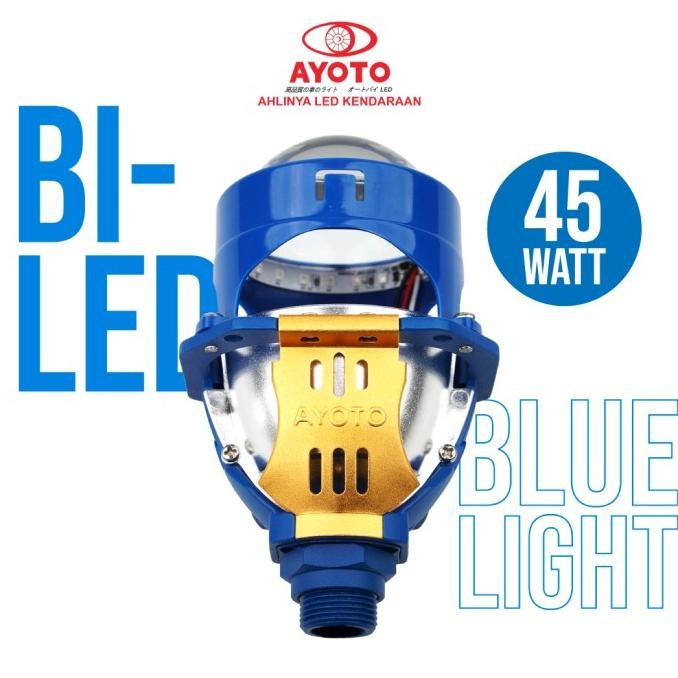 

BLUE- (1 PC) BILED AYOTO BLUE LIGHT 2'5 INCHI 45 WATT PROJECTOR PROJIE