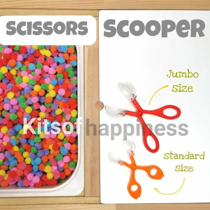 

Terlaris Scooper scissors / gunting scooper / fine motor skills / pom pom senso COD