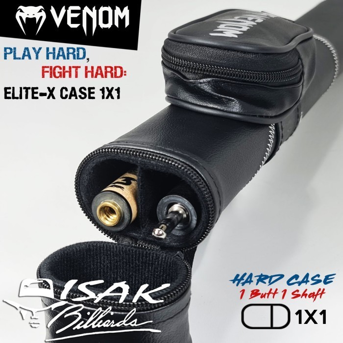 Promo Venom Elite-X Hard Case 1X1 - Tas Stick Sarung Cue Stik Billiard