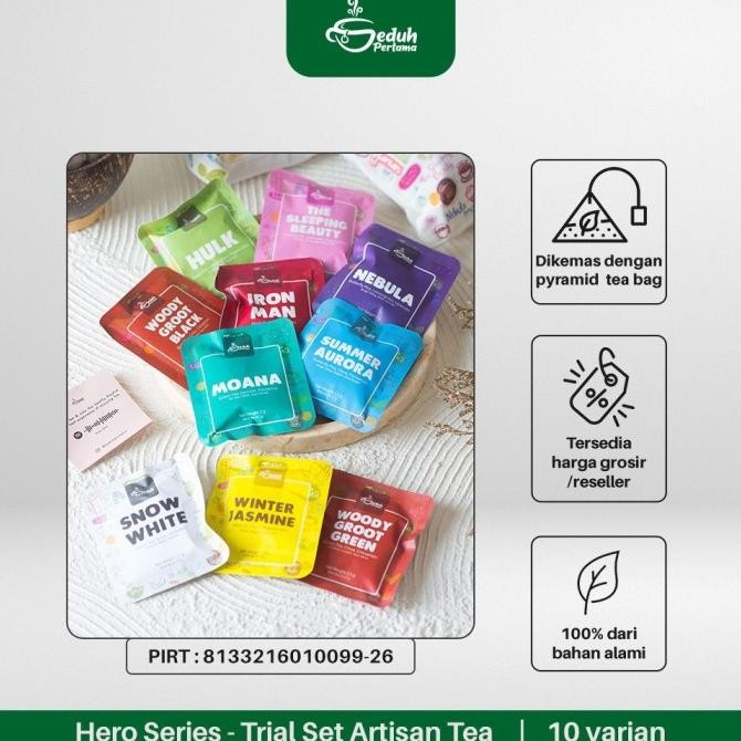 

Promo Versi 1 Trial Set Hero Series Artisan Tea By Seduh Pertama 10 Varian