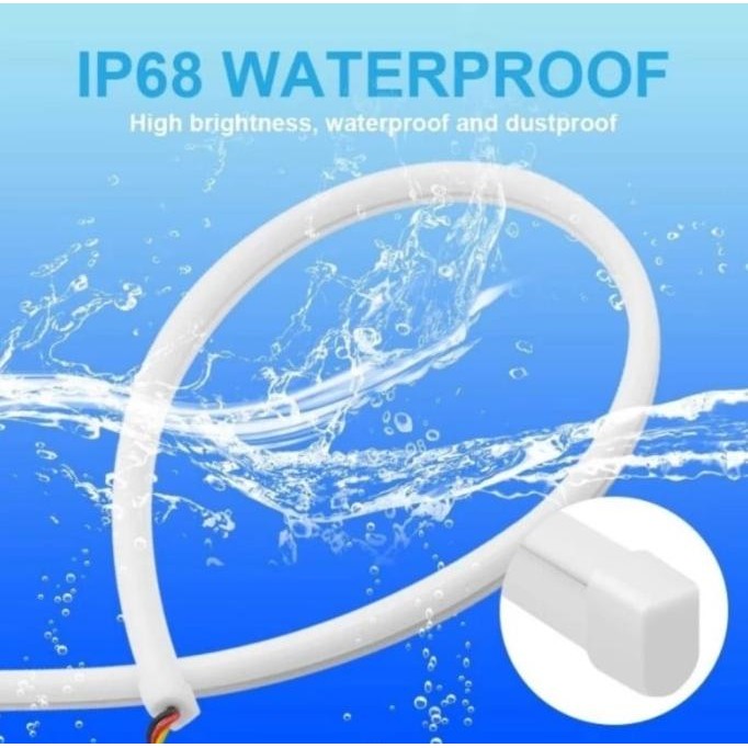 Lampu LED Alis Flexibel RGB APP 30 60 cm RGB Matrix Mobil Motor Vinyx