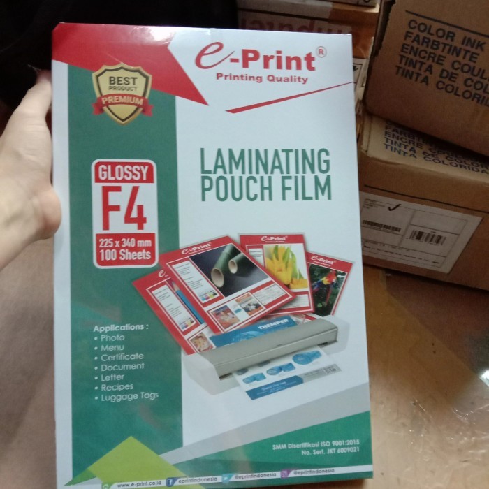 

TERMURAH - Plastik Laminating F4 Eprint