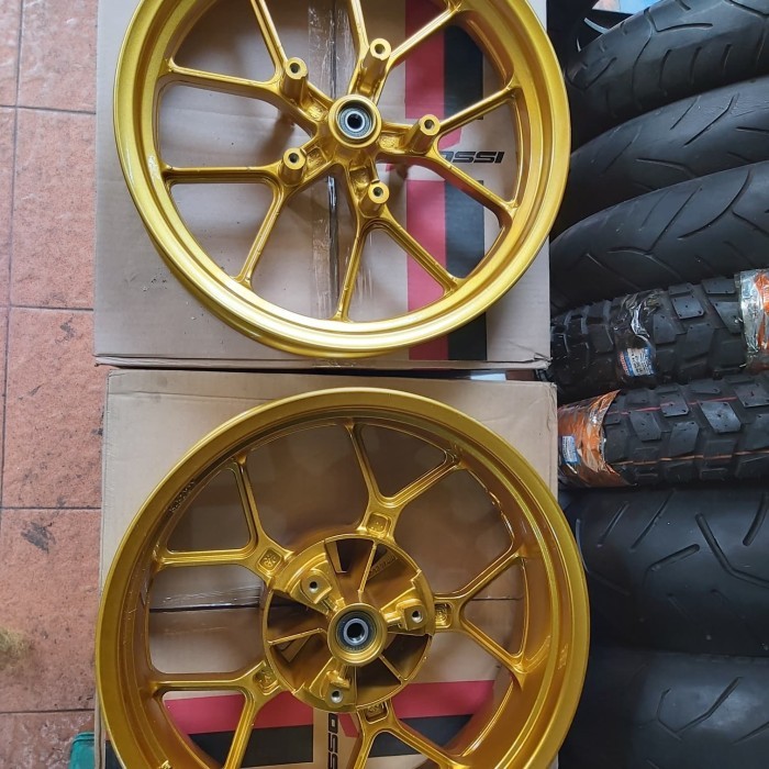 Velg Vrossi Cobra R25 / Mt25 Gold Candy Paket Lengkap Double Disk