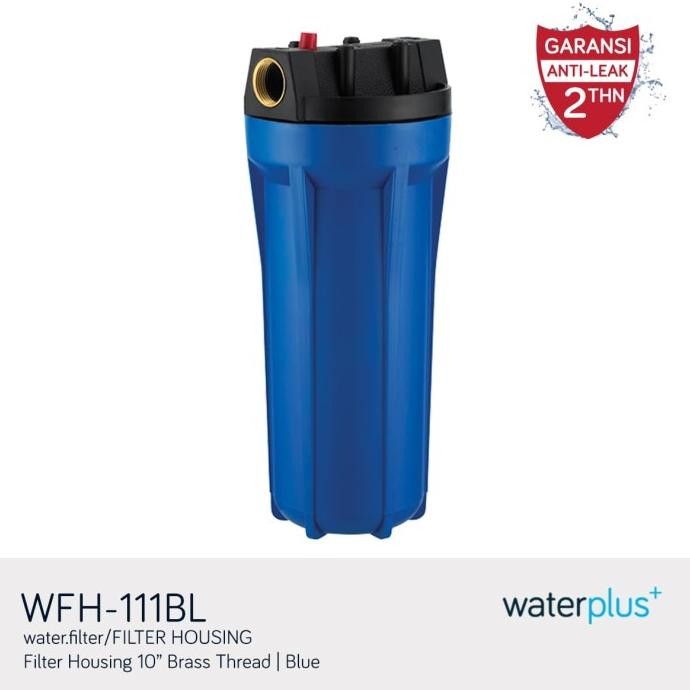 

BLUE- WATERPLUS+ | FILTER HOUSING BLUE 10" | WFH-111BL FREE CARTRIDGE