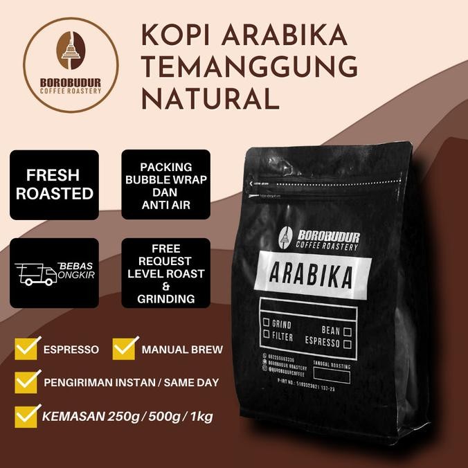 

1 Kg Kopi Arabica Temanggung Natural Roast Bean Jual Arabika Grosir