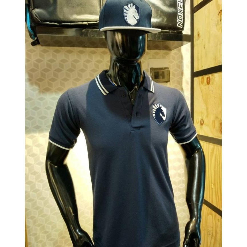 

BLUE- POLO TEAM LIQUID NAVY BLUE - GAMING SHIRT KAOS BAJU DOTA - , L