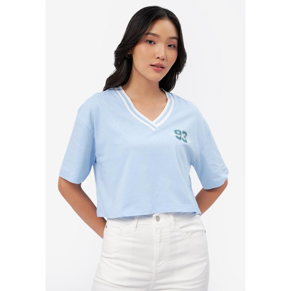 

BLUE- COLORBOX SHORT SLEEVE BASEBALL T-SHIRT I-TSKKEY224J070 LT. BLUE