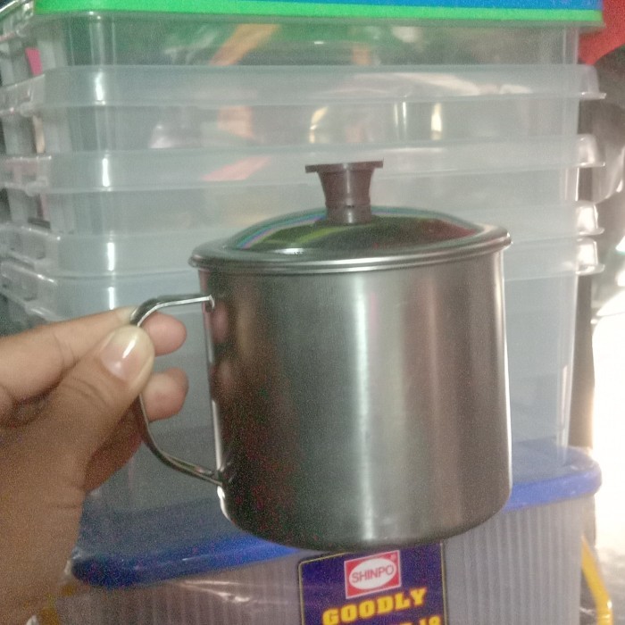 MUG STENLIS MUG TEH MUG 1 LITER GELAS STENLIS BESAR