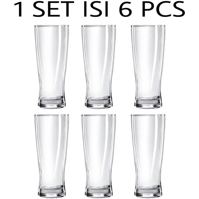 GELAS JUS BELING 6PCS/GELAS KACA TINGGI PORTO/GELAS CANTIK