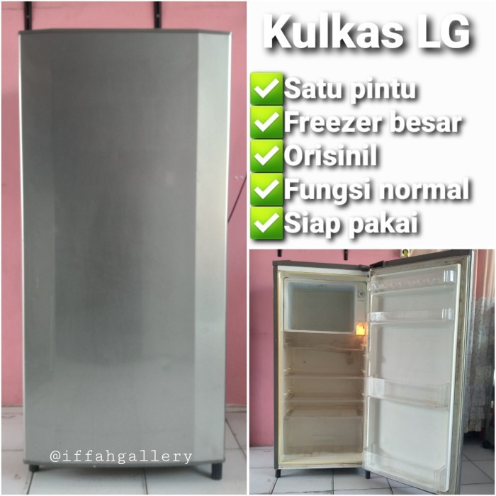 KULKAS LG SATU PINTU FREEZER BESAR ORISINIL (PRELOVED)