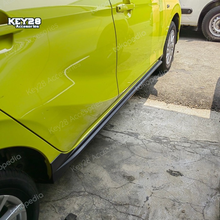 SIDE SKIRT BODYKIT SAMPING HITAM ALL NEW AGYA / AYLA 2023 OTOPROJECT