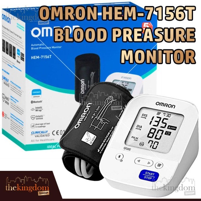 Omron HEM-7156T-A 7156A Blood Pressure 7156TA Tensi Tensimeter 7156 TA - HEM-7156T,Plastik