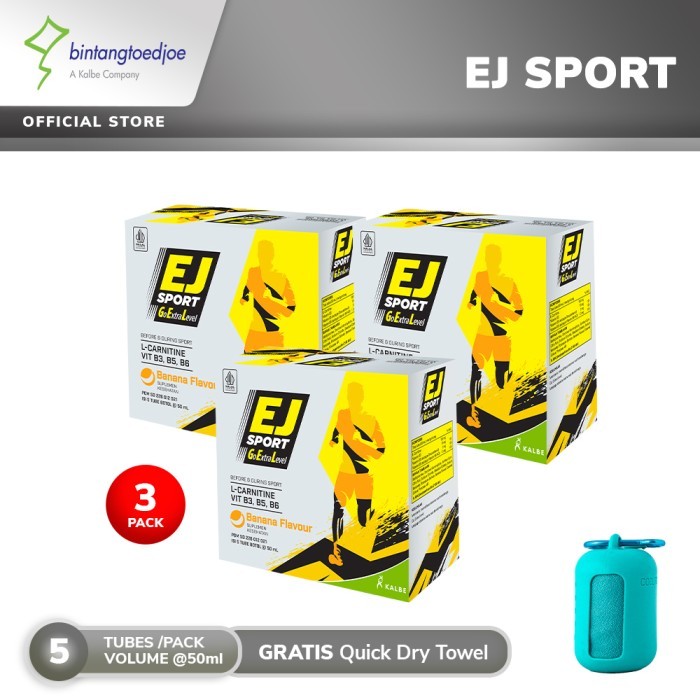 EJ Sport Banana 3 Pack - Energy Gel