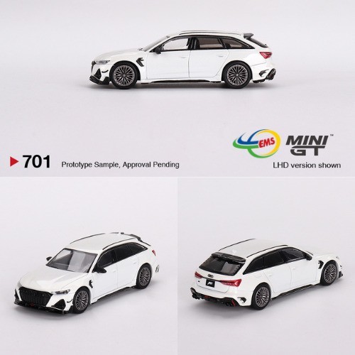 MGT00701 - MINI GT Audi ABT RS6-R Glacier White Metallic