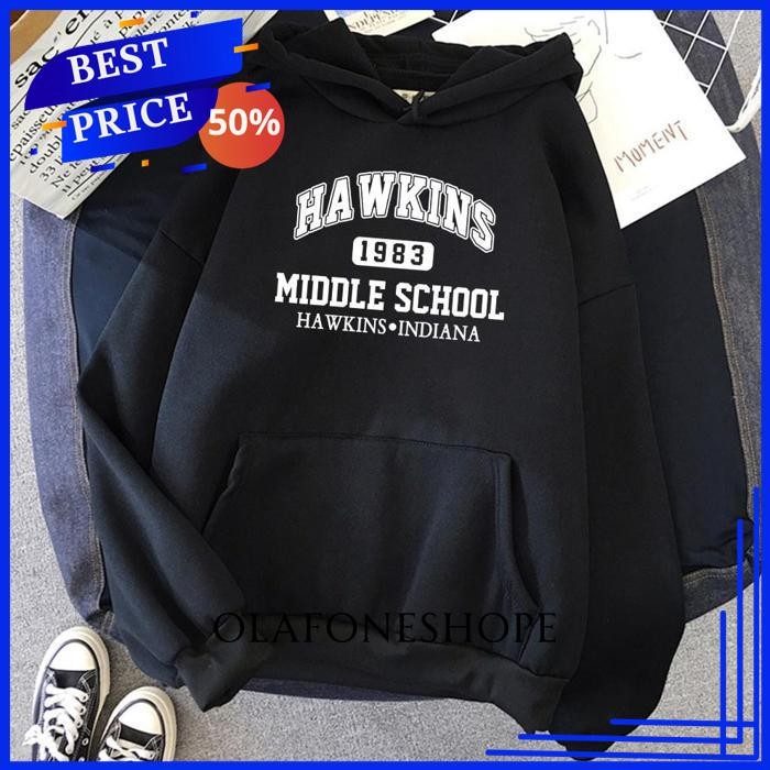 HOODIE HAWKINS INDIANA - HOT SALE BRAND STRANGER THINGS 1983 JAKET SWEATER HAWKINS BY OLAFONESHOPE B